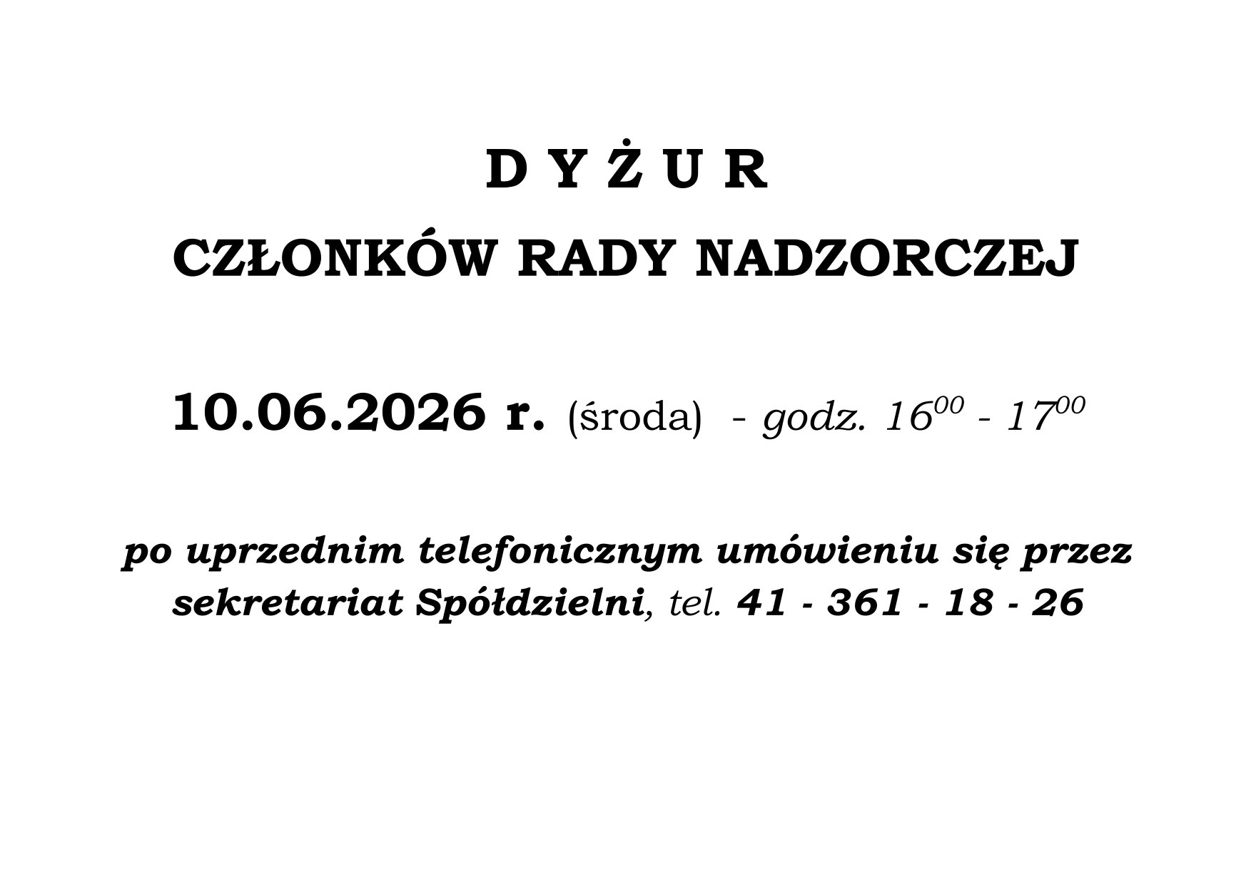 DYŻUR RN 1