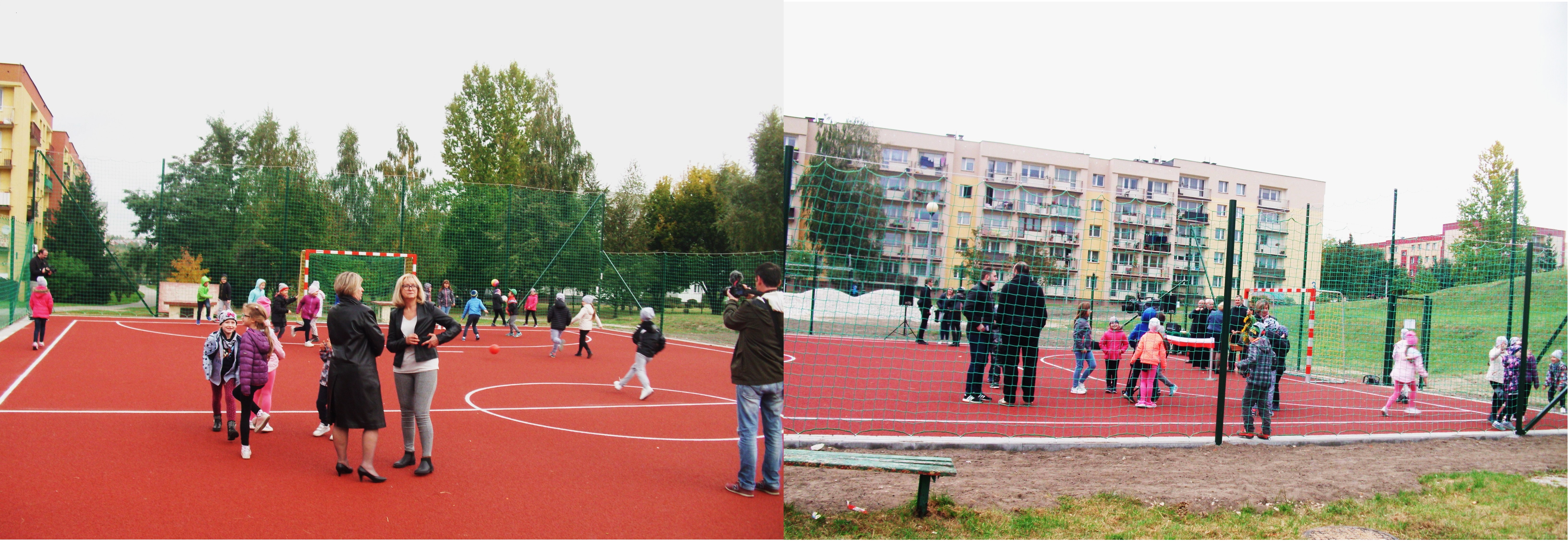 Odbiór i święcenie mini boiska na Os. Barwinek w dn. 02.10.2018 0372