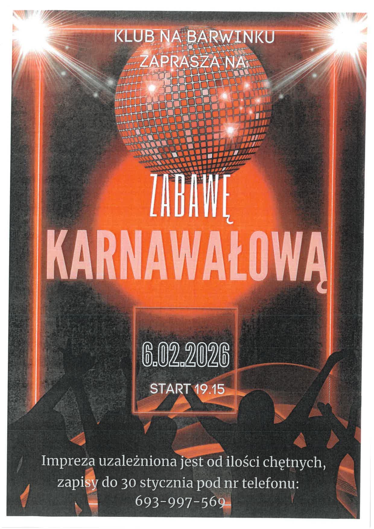 zabawa karnawałowa 1